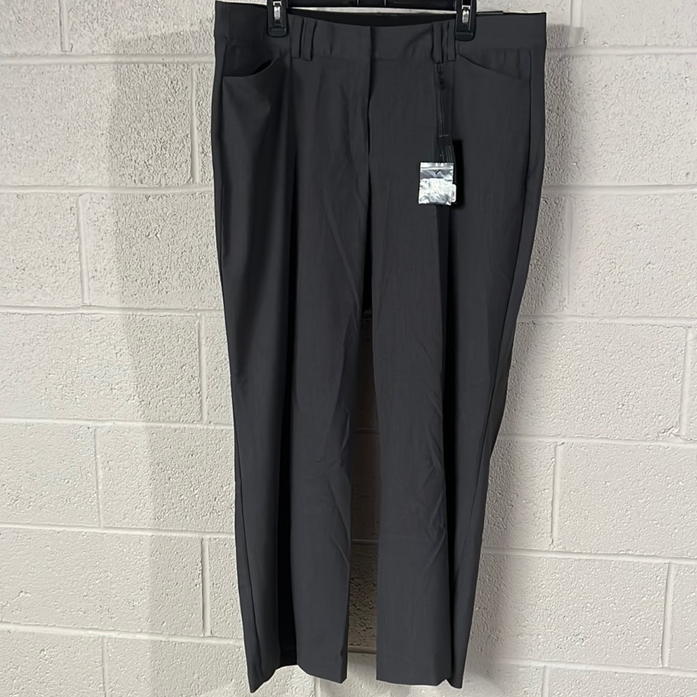 Lane Bryant The Ashley Curvy Fit Trouser Dress Pants 18R Gray Tighter Tummy Tech